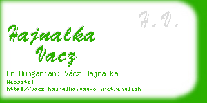 hajnalka vacz business card